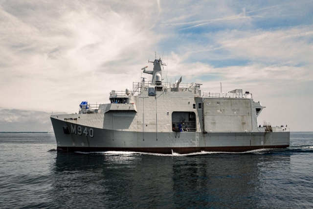 Sea Trials Begin for the Belgian-Dutch First Mine Countermeasures Vessel