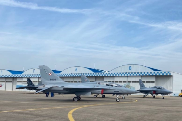 First FA-50 Light Fighter for Poland Rolled Out in Korea Aerospace Facility