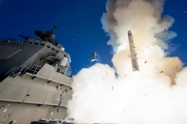 Japanese Ship Fires SM-3 Block IIA for the First Time