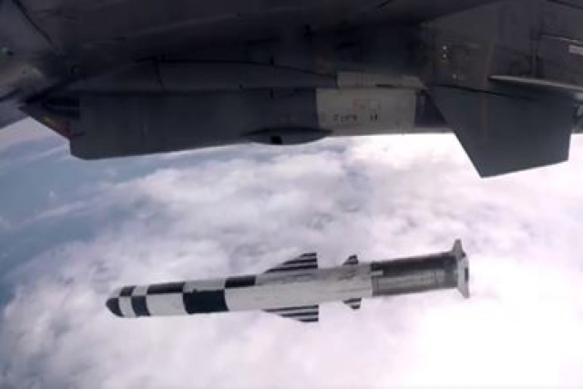 Indian Su-30MKI Jet Fires BrahMos Extended Range Missile against Ship Target