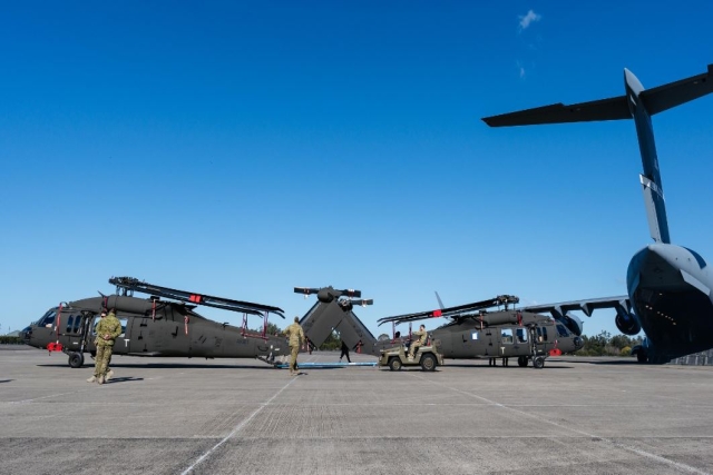 Australia Receives First 3 Black Hawk Choppers