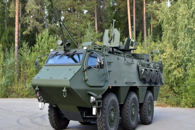 Swedish Army Receives 1st Batch of Finnish Pansarterrangbil 300 Armored Vehicles