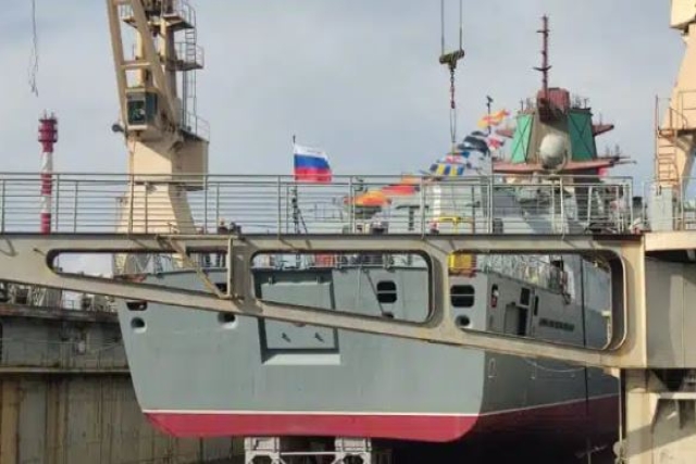 Russian Navy Floats Out Fourth Admiral Gorshkov-Class Frigate