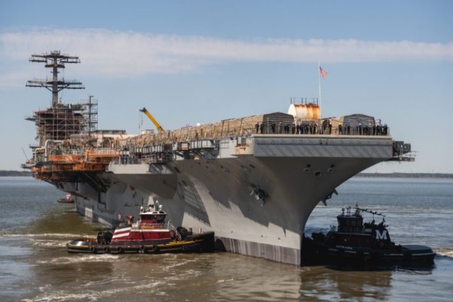 U.S. Navy's Nuclear-powered Carrier, CVN-74 Completes Dry-Dock Work of Refuelling & Overhaul