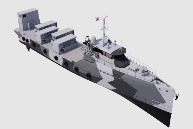 Dutch Navy to Receive Two New Weaponized Support Vessels from Damen