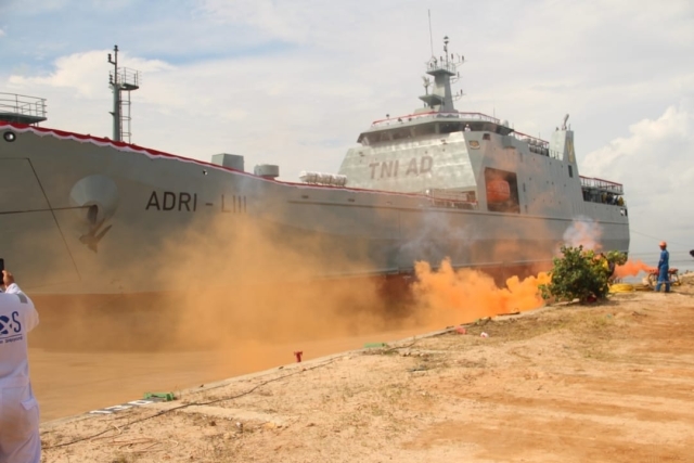 Indonesia Launches Locally-made Landing Utility Ship