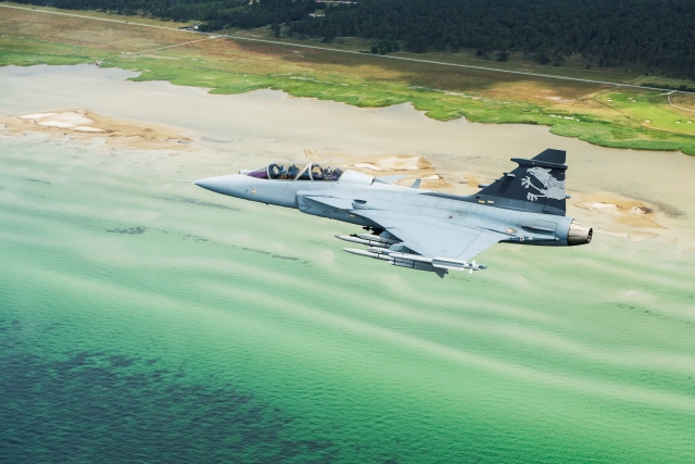 Saab Begins Building First Two-Seat Gripen F Jet for Brazil