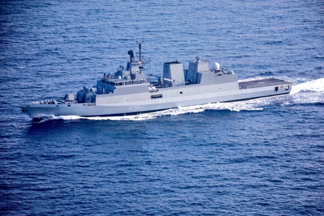 Indian Navy Commissions Indigenously-Built Stealthy Warship