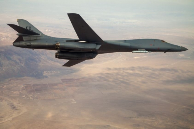 USAF B-1B Carrying Bomb Externally Could be Prelude to Hypersonic Missile Test