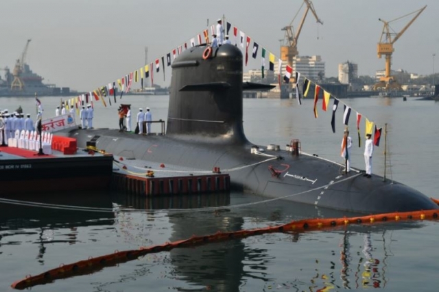 Indian Navy Commissions Third Scorpene-Class Submarine
