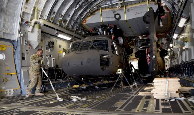 Afghan Air Force Receives Two UH-60 Blackhawk Helicopters at Kandahar