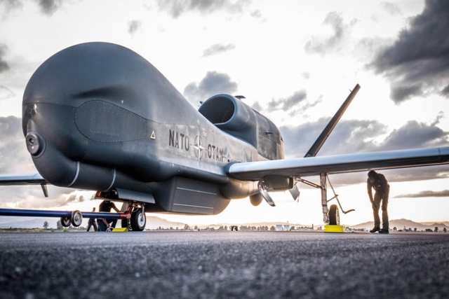 NATO Receives First Alliance Ground Surveillance Drone 