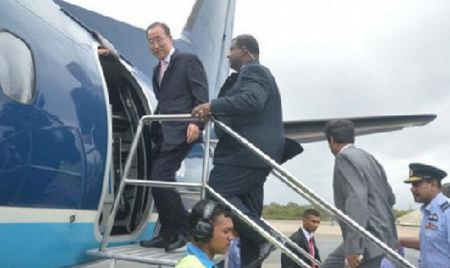 Chinese-made Transport Plane Ferries UN Secretary General on Sri Lankan Visit