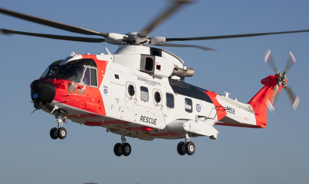 Norway Receives First of 16 Leonardo AW101 SAR Helicopter