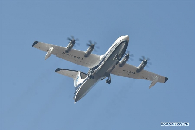 China to Commence Sea-Based Test Flights of new AG600 Seaplane