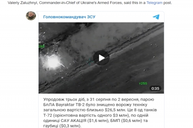 Ukraine Destroys Russian T-72s Using Bayraktars; U.S. Working to Deliver Bio-Weapons Using UAVs Kremlin Alleges