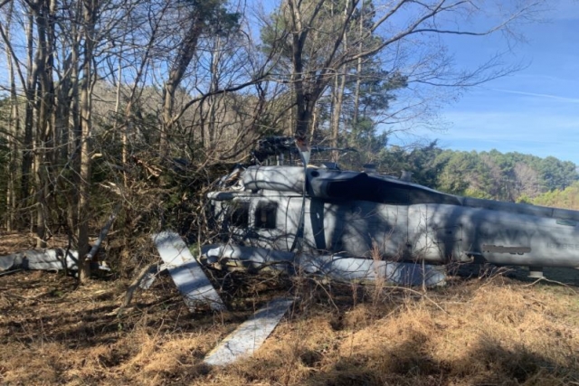 U.S. Navy’s MH-60S Helicopter Makes Hard Landing