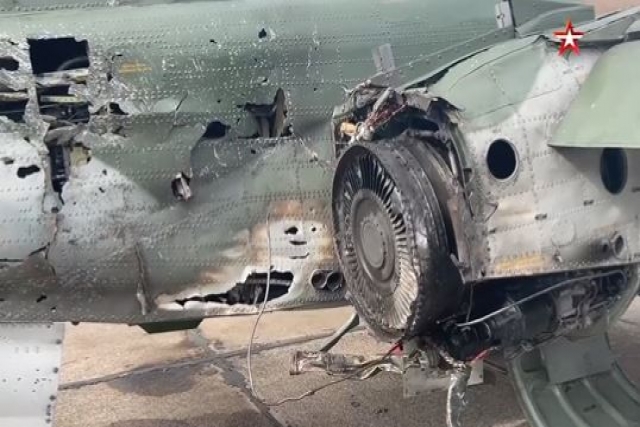 Russian Pilot Lands Su-25 Jet Safely after Being Hit by Ukrainian Missile
