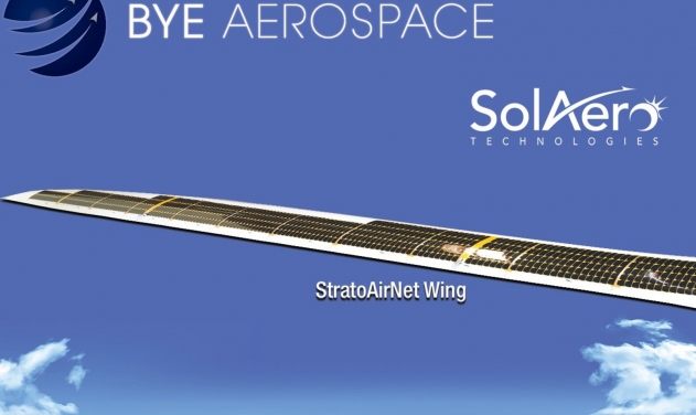 SolAero Technologies Delivers Solar Wing For Bye's StratoAirNet UAV