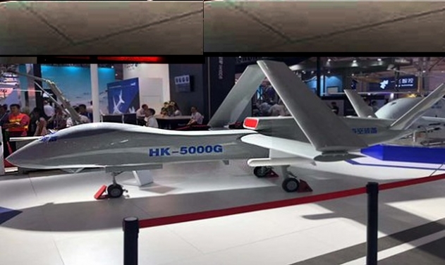 Carrier-based Armed-Recon Drone Model Displayed at Airshow China
