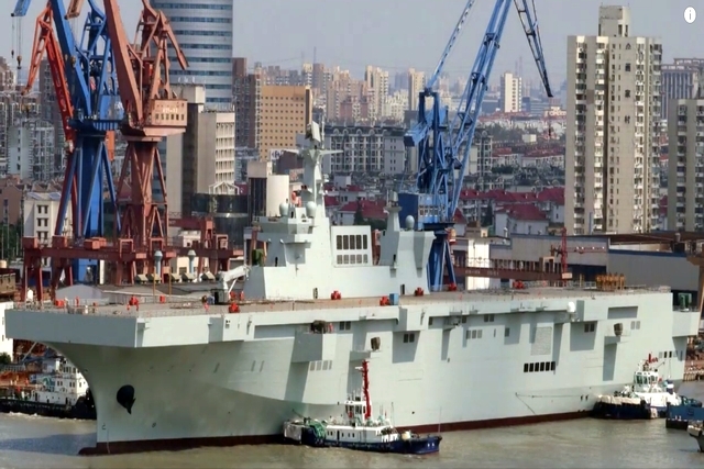 China Type 075 Amphibious Assault Ship Reveals Unmanned Helicopter Drone Model