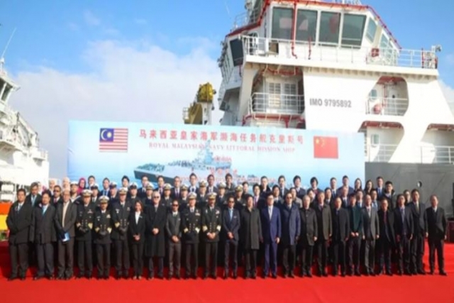 Chinese Shipyard Delivers First Littoral Warship to Malaysia