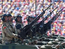 China Displays Tanks, Armored Vehicles and Howitzers In Military Parade