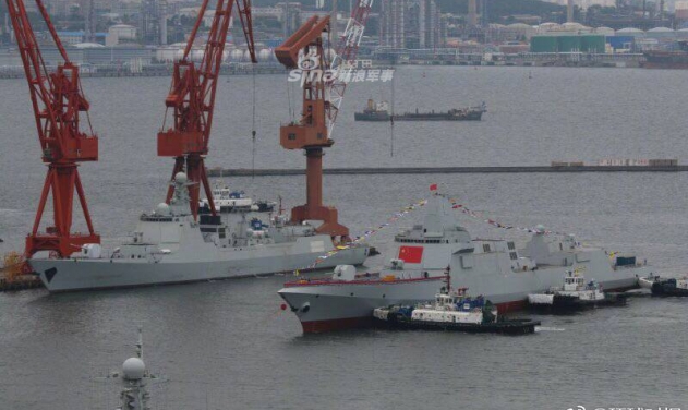 China Launches Two Guided Missile Destroyers