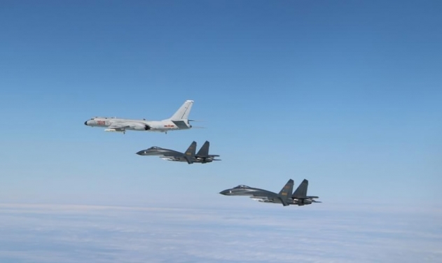 Chinese Bombers, Fighters, Surveillance Aircraft Encounter Interference from Foreign Aircraft
