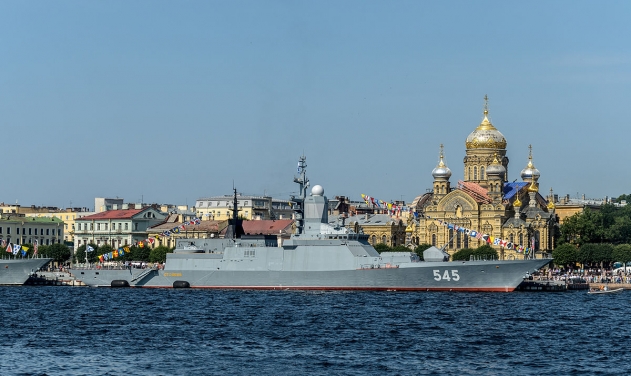 Russia Launches New Corvette 'Gremyashchiy' Equipped With Kalibr-NK Missiles 