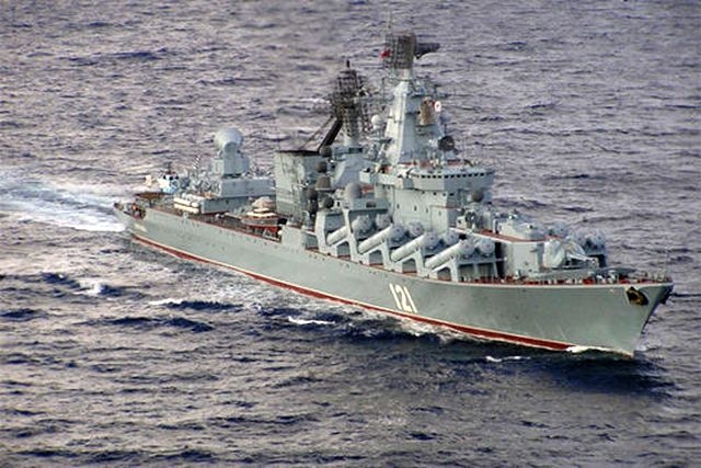 Ukrainian Missile Hits Russian Missile Cruiser, ‘Moskva,’ Ammunition Explodes 