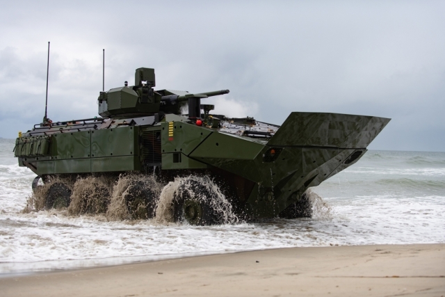 Kongsberg Supplies Turret for BAE Systems’ Amphibious Combat Vehicle