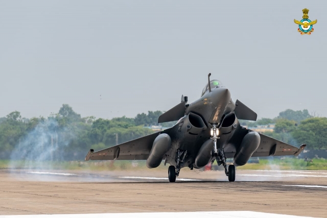 IAF Rafale Jets Land at Ambala Air Base