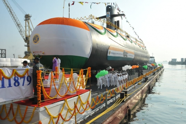 Mazagon Dock Launches India’s Fifth Scorpene Submarine