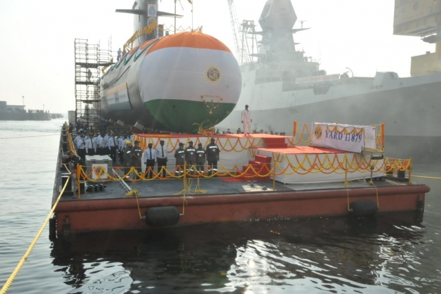 Mazagon Dock Launches India’s Fifth Scorpene Submarine