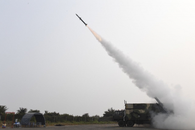 Maiden Test Launch of India's Akash NG Missile