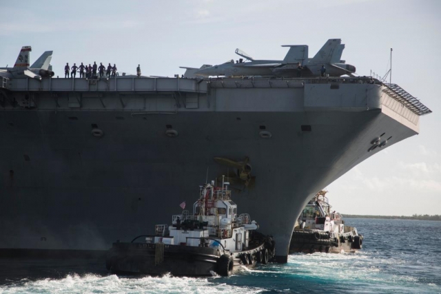 USS Theodore Roosevelt Carrier Returns to Sea