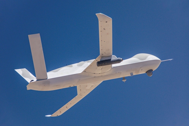 General Atomics' Avenger Drone Equipped with Legion Pod Autonomously Tracks Target Aircraft