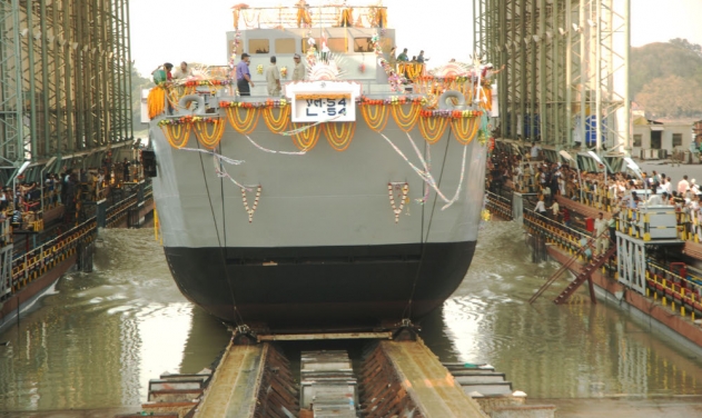 Indian Navy Inducts Third Landing Craft Utility Mk-1V Ship