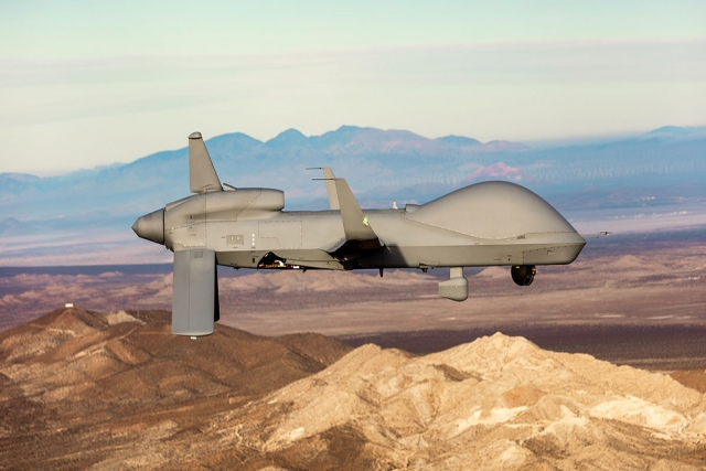 U.S. Army Uses Laptop installed with GA-ASI Software to Control Gray Eagle ER UAS