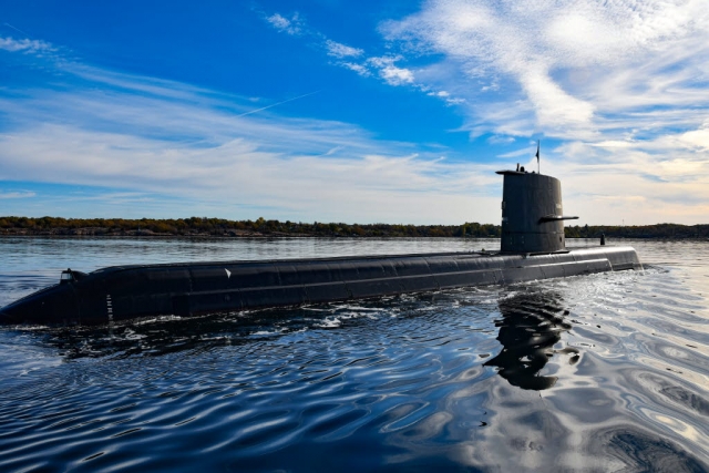 Swedish Navy Receives Modernized A19 Submarine HSwMS Gotland