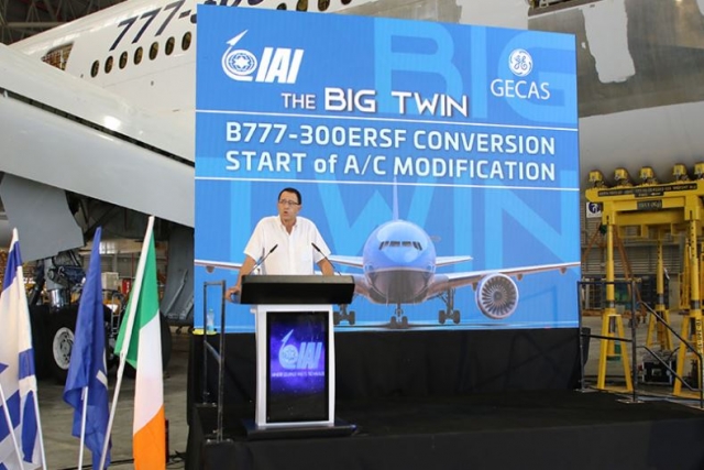 Israel Aerospace, General Electric Begin First Boeing 777-300ERSF Passenger to Freighter Conversion