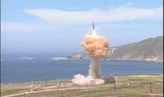 USAF Test Launches Minuteman III Intercontinental Ballistic Missile 
