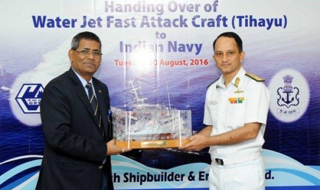 Garden Reach Shipbuilders Delivers “TIHAYU” Fast Attack Craft To Indian Navy 