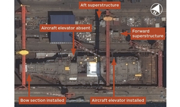 Chinese First Home-Grown Aircraft Carrier Nearing Completion