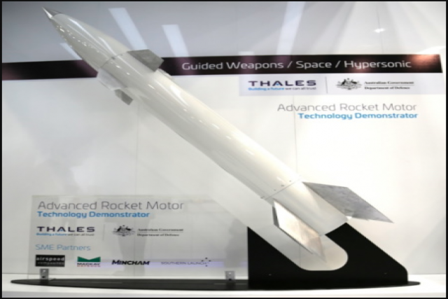Thales to Develop Advanced Rocket Motor for Australia's Hypersonic Weapons Program