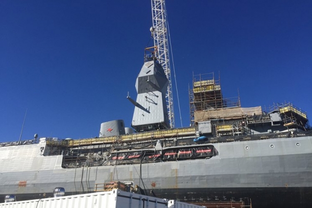 Australian Warship gets BAE Mast Under AMCAP Program