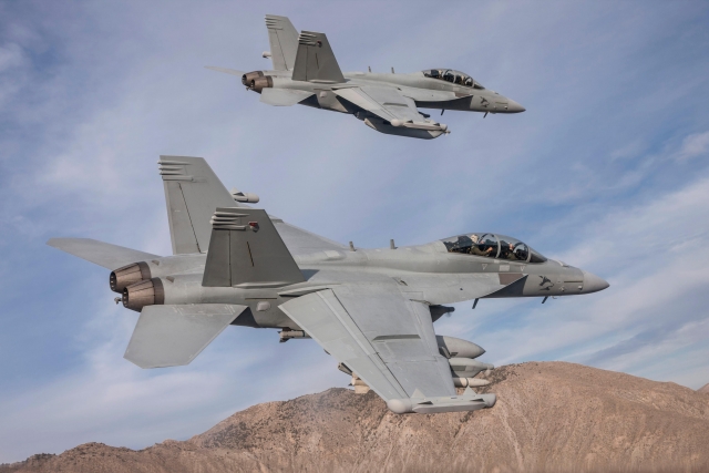 US Navy, Boeing Control 2 Unmanned EA-18G Growlers Using Manned Jet 