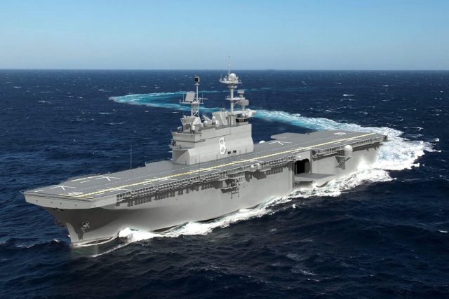 US Navy Awards Huntington Ingalls $187M for Amphibious Assault Ship LHA 9