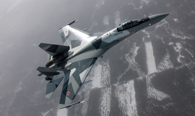 Russian Air Force Su-35 Jet Crashes in Sea, Pilot Ejects